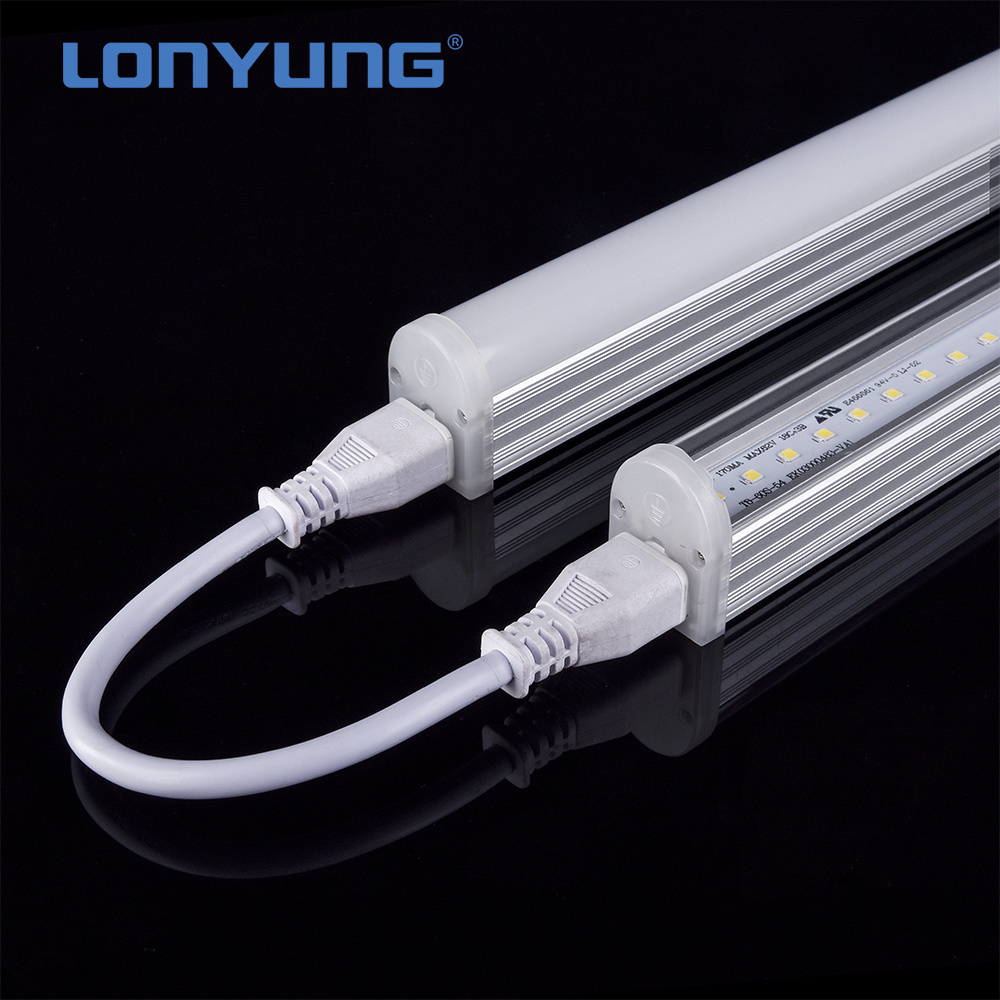 Commercial aluminum 2feet 4feet 5 Feet linkable intergrated Light Tube 3cct Led T5 Tubes