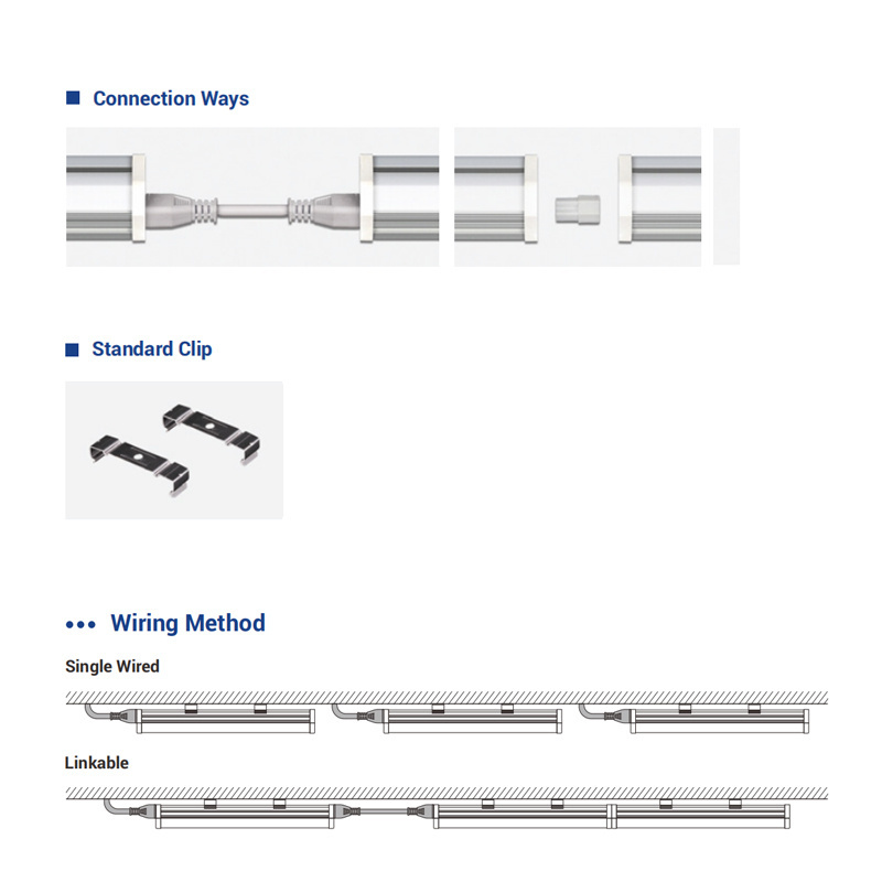 Lonyung aluminium linkable tubi integrated fixture 18w 20w 36w 60w  linear double t5 led tubes light