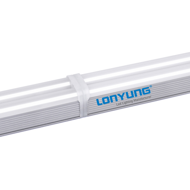 Linear dimmable batten fixture aluminium tubi housing 4ft 5ft 8ft 36w 20w 18w t5 led tubes light