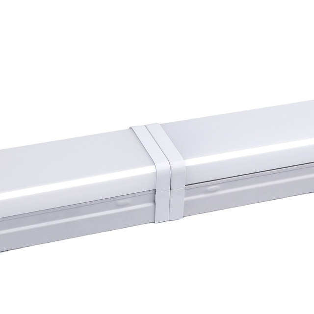 CCT adjustable linkable led batten linear strip light fixture for office school warehouse shop led lighting ETL DLC certificate