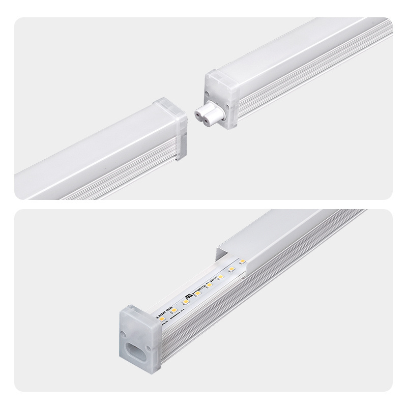 2ft 3ft 4ft 16w 20w Indoor Seamless Linkable Square Linear  Dimmable Led Integrative Fixture T5 Tube Light