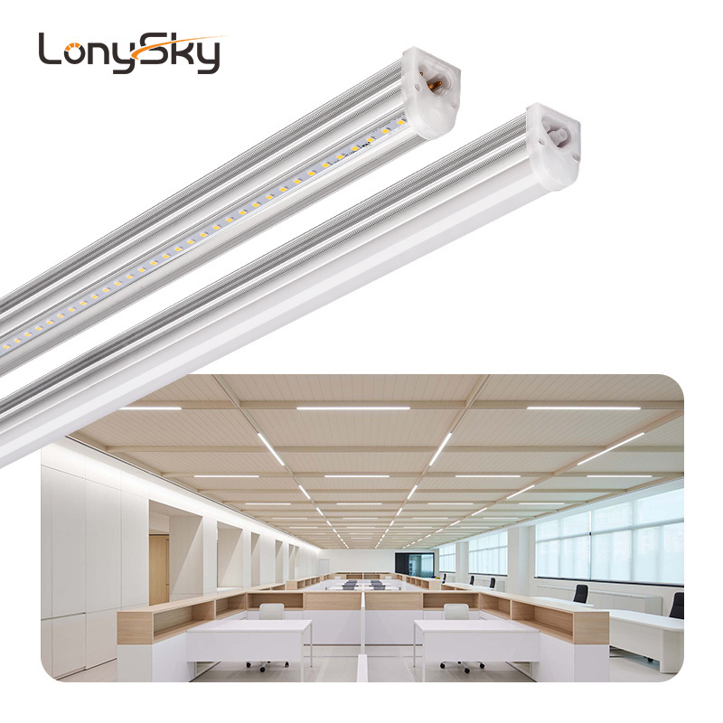 Commercial Warehouse CE TUV 4ft 8ft 15w 30w white aluminum replace led t5 integrated tube light