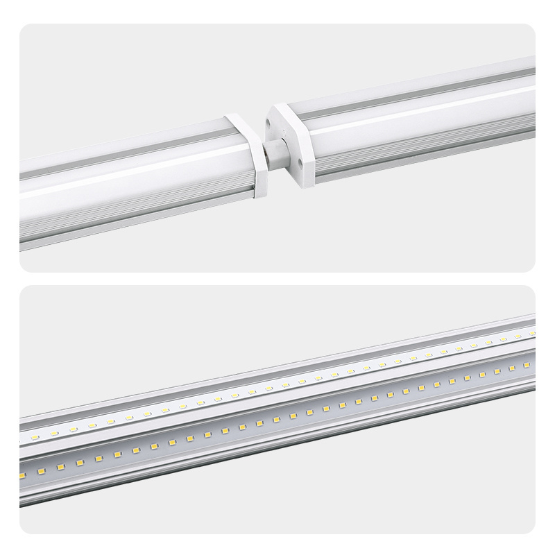 Custom indoor surface mounted 85cm 4 foot 8ft supermarket shop lighting double t5 fixtures led integrated tube light