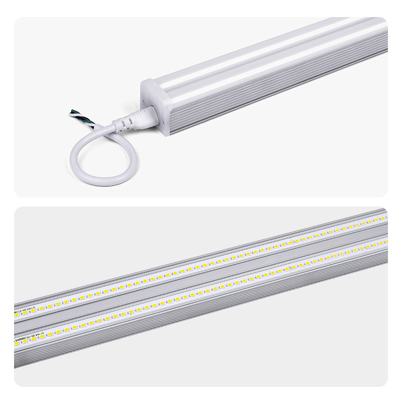 4ft 6ft 8ft 120cm shopping mall indoor Connectable Double Led Integrated T5 Tube Light Fixture