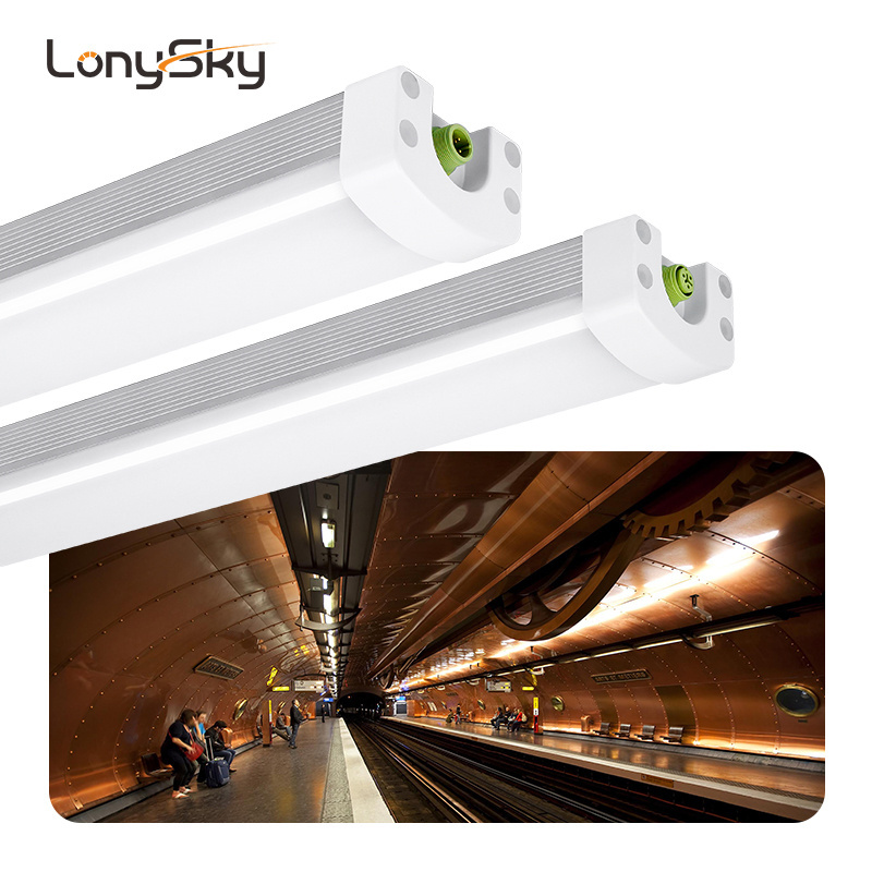 Straight Connection Aluminum Frosted Linkable 3ft 4ft 6ft 8ft Led tri proof Light