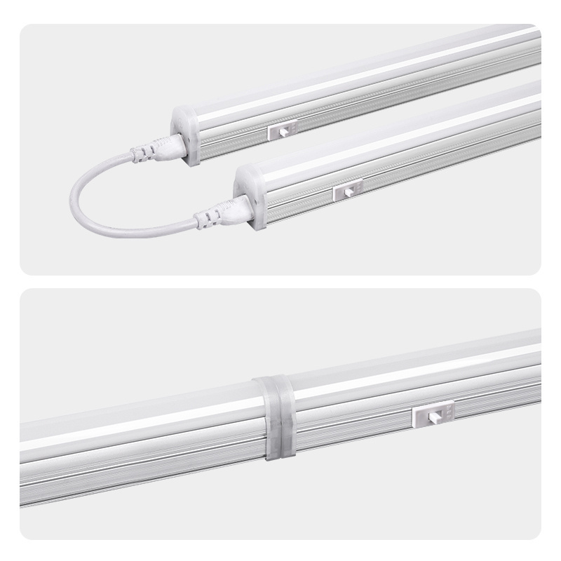 High brightness Pc Cover 120lm/W 4ft 15w 20w white aluminum led tube t5 integrated  light