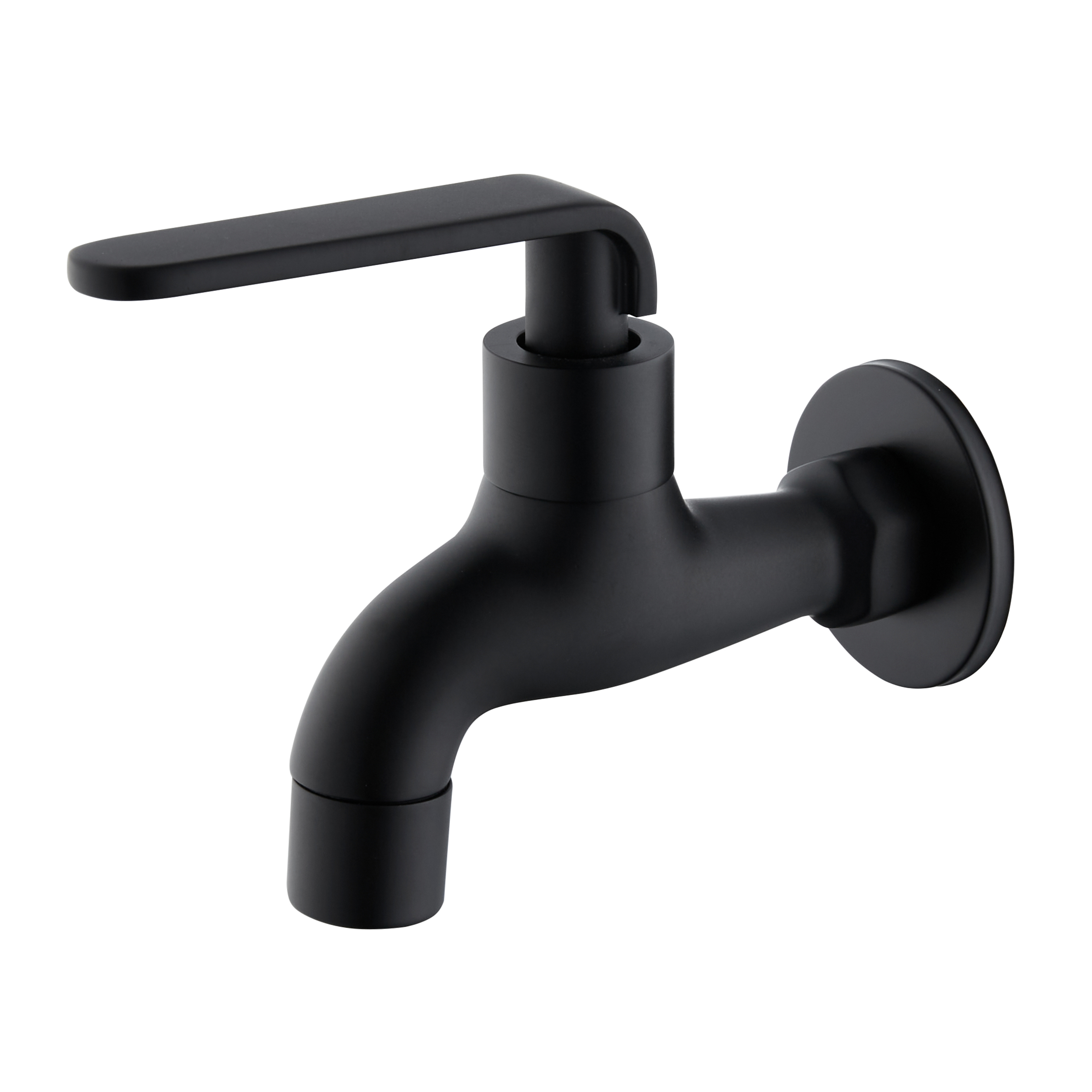 25 Core Cold Water Only Brass Black Sink Kitchen Faucet Bib Cock Angle Valve