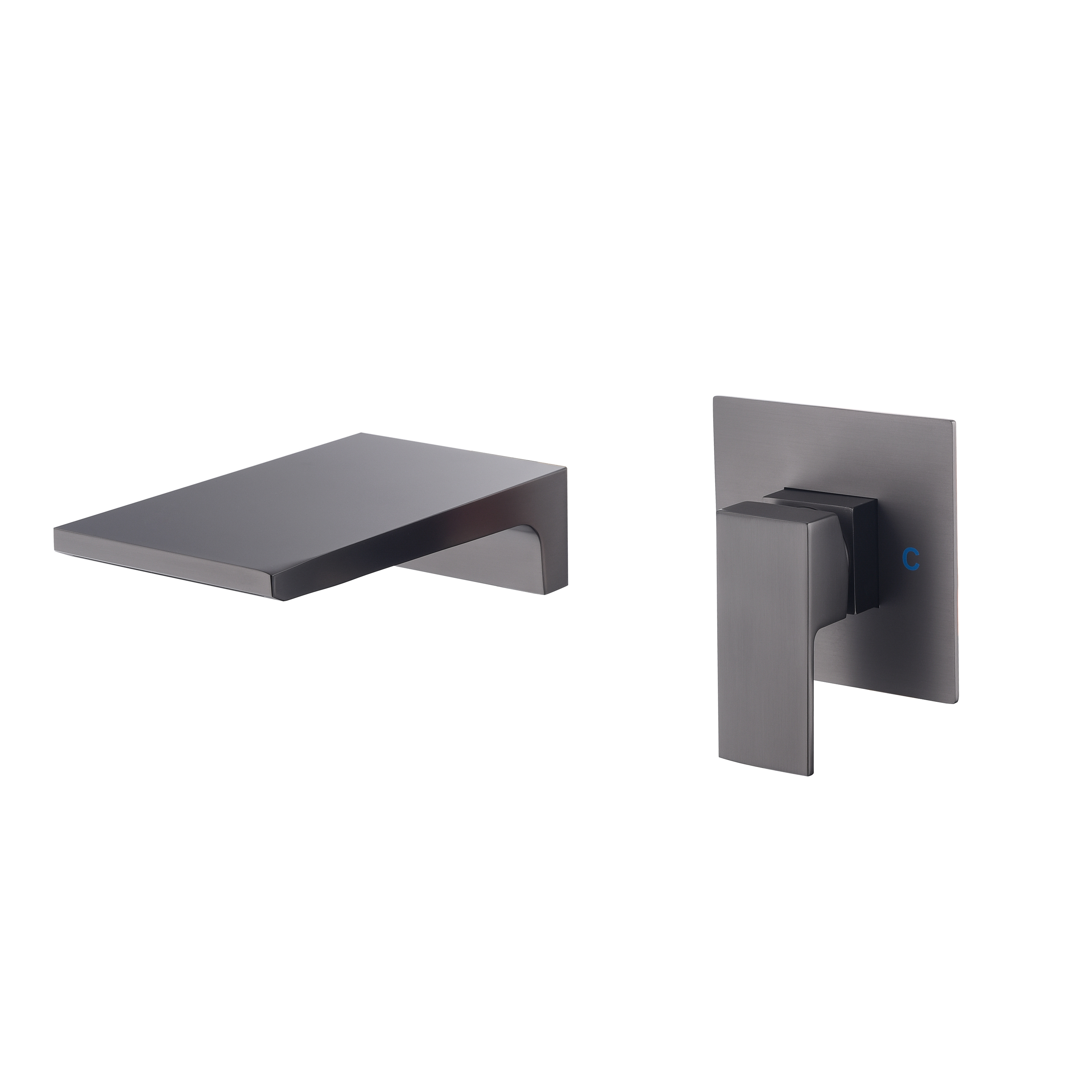 Small waterfall water basin faucet with single lever handle