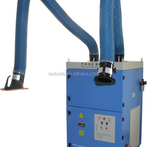 Mobile welding fume extractor/welding smoke purifier with PLC control system