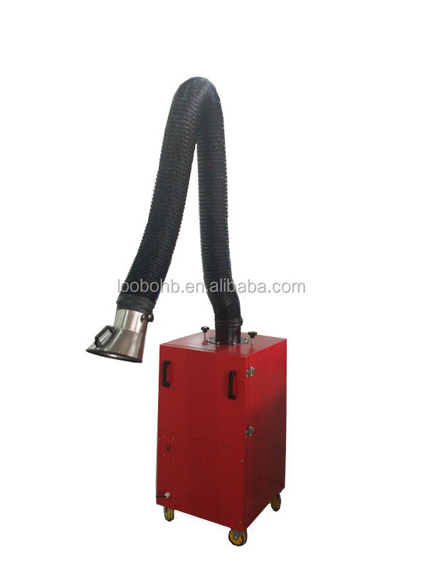 Mobile welding fume extractor/welding smoke purifier with PLC control system