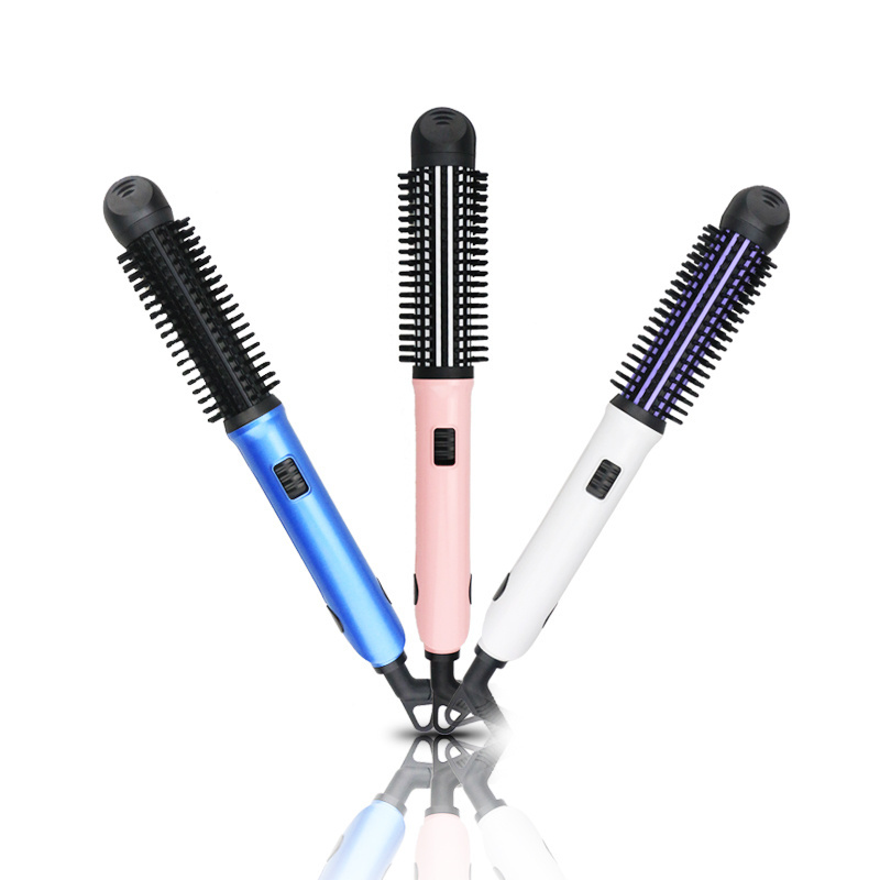 Rotating Hair Straightener Brush, Ceramic Heating Electric straightening comb, Working Temperature ranging 280-430F