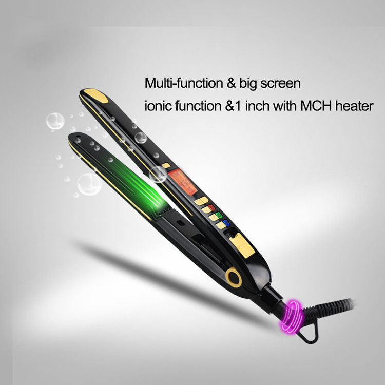 High Temp Straightener Hot Comb Hair Household Frizz Infared Infrared Steam Japanese Keratin Straightening Korean Lcd Brush