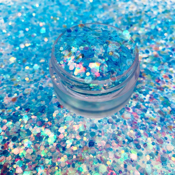 EU Standard 10g Iridescent Chunky Glitter Eco-Friendly Biodegradable Christmas Tree Glitter Customized Fine Glitter Iridescent