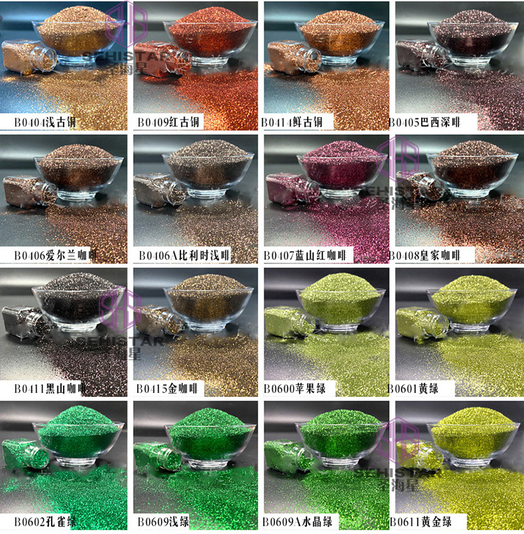 European standard Decorated product biodegradable bio cosmetic glitter high grade glitter powder bio gradeble glitter