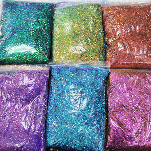 Wholesale bulk Custom change color chunky glitter Color Shifting Chameleon glitter for Makeup Body Hair Nail Art Craft Resin