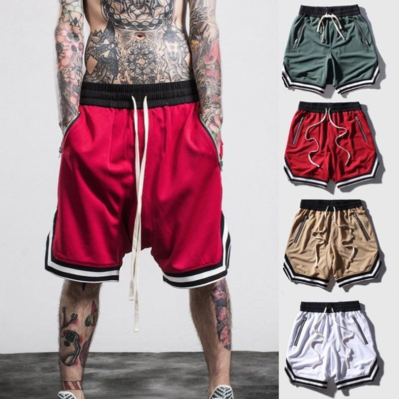 Custom printed shiny breathable mediumh above the knee customable men's embroidery basketball shorts with  pockets