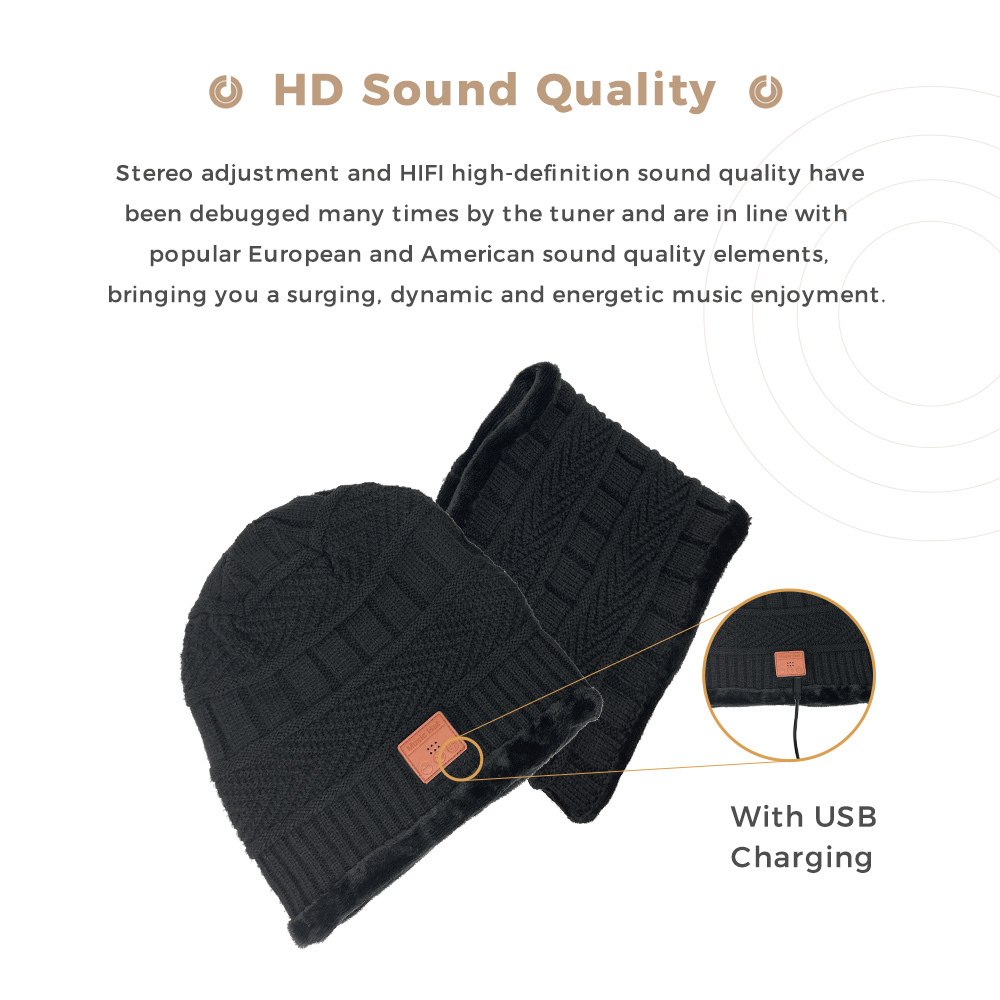 Winter Products Sport Hat For Mobile Phone Blue toother Action For Hat Wireless Smart Hat