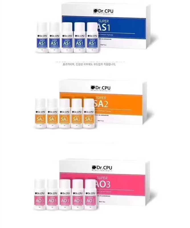 Korea Dr. CPU Hydra Dermabrasion Serum 30ML Concentrated Aqua Peeling Liquid Essence Facial Cleaning Solutions AS1 SA2 AO3