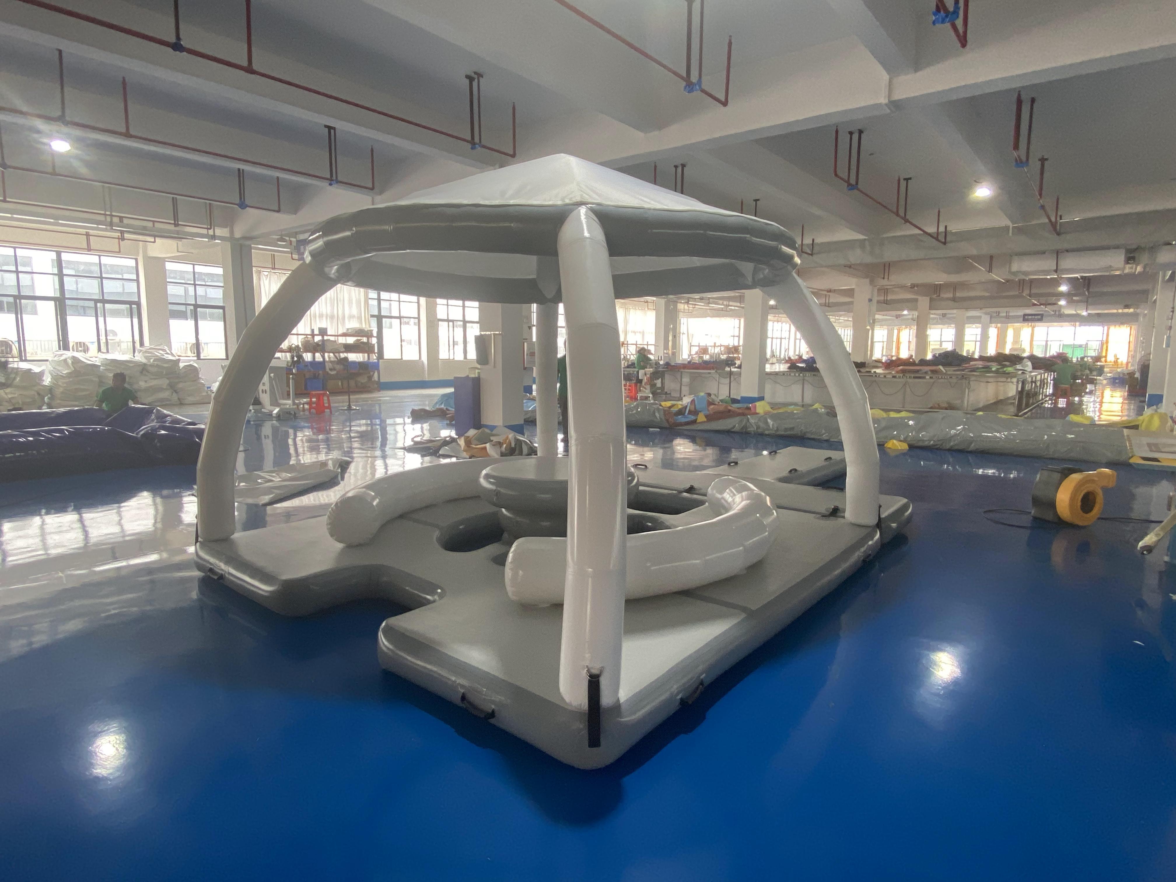 Yacht Amusement Park Swim Platform Dock  Equipment ship Floating dock Island Buoy Inflatable Water Dock Platform