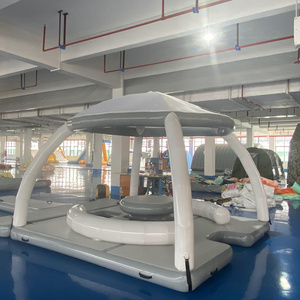 Yacht Amusement Park Swim Platform Dock  Equipment ship Floating dock Island Buoy Inflatable Water Dock Platform