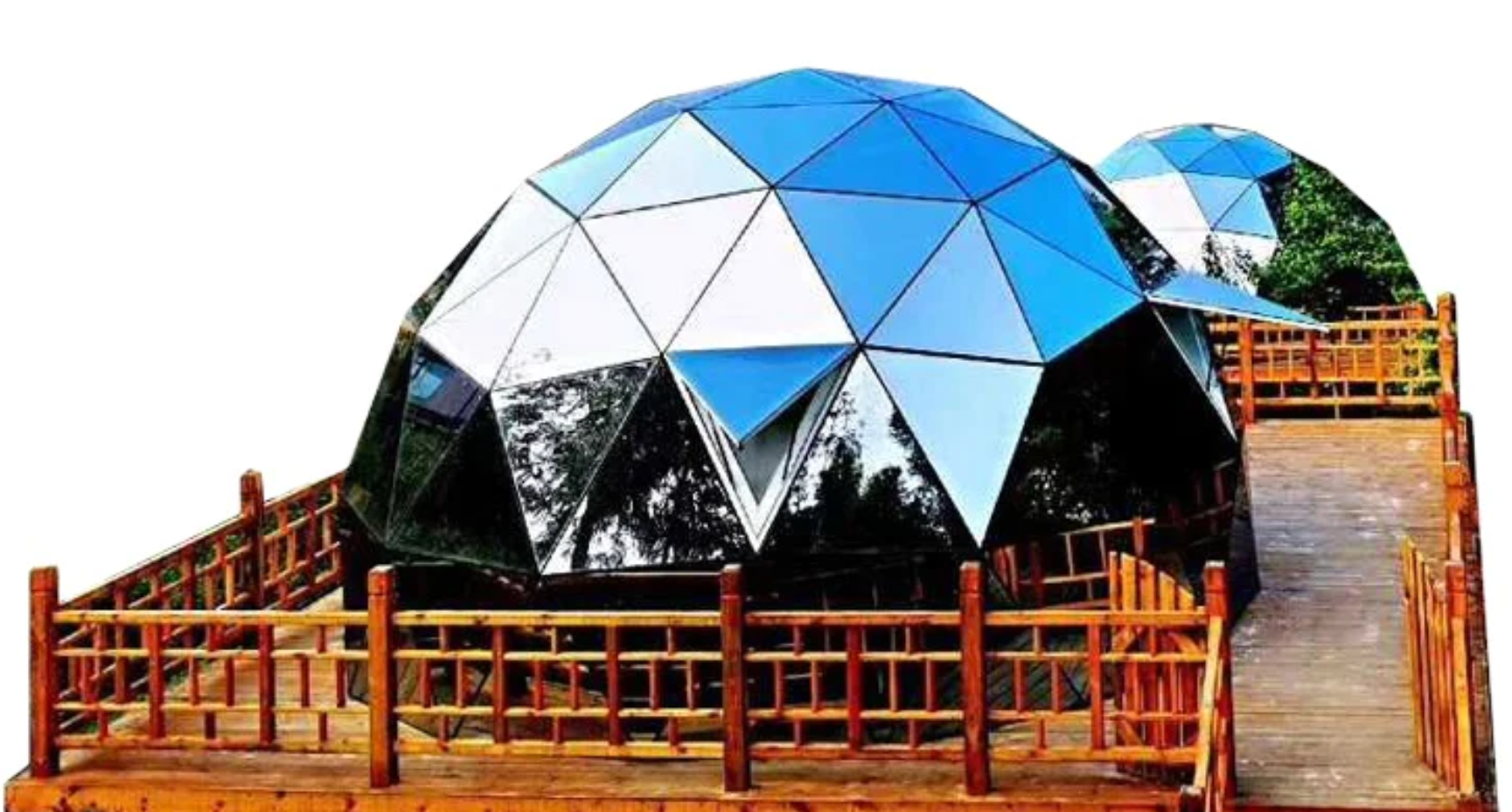 Outdoor Glamping Luxury Transparent Glass Igloo Geodesic Dome Hotel Tent House Custom home 6M for sale