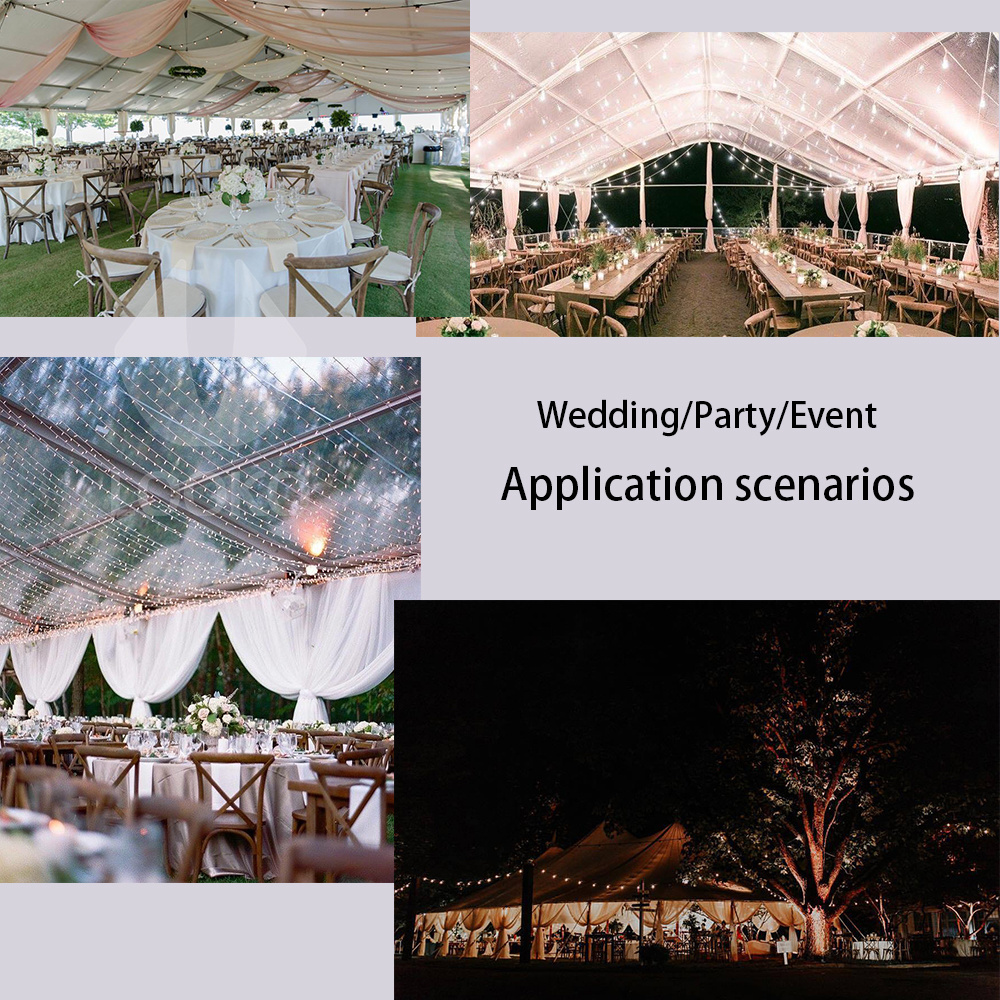 Outdoor Waterproof Aluminum Frame White PVC Tent Marquee Modern Wedding Party Event Tents For 100 To 500 People