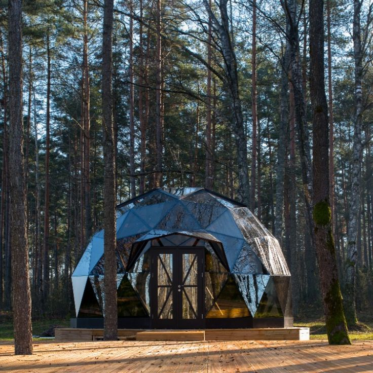 Outdoor Glamping Luxury Transparent Glass Igloo Geodesic Dome Hotel Tent House Custom home 6M for sale