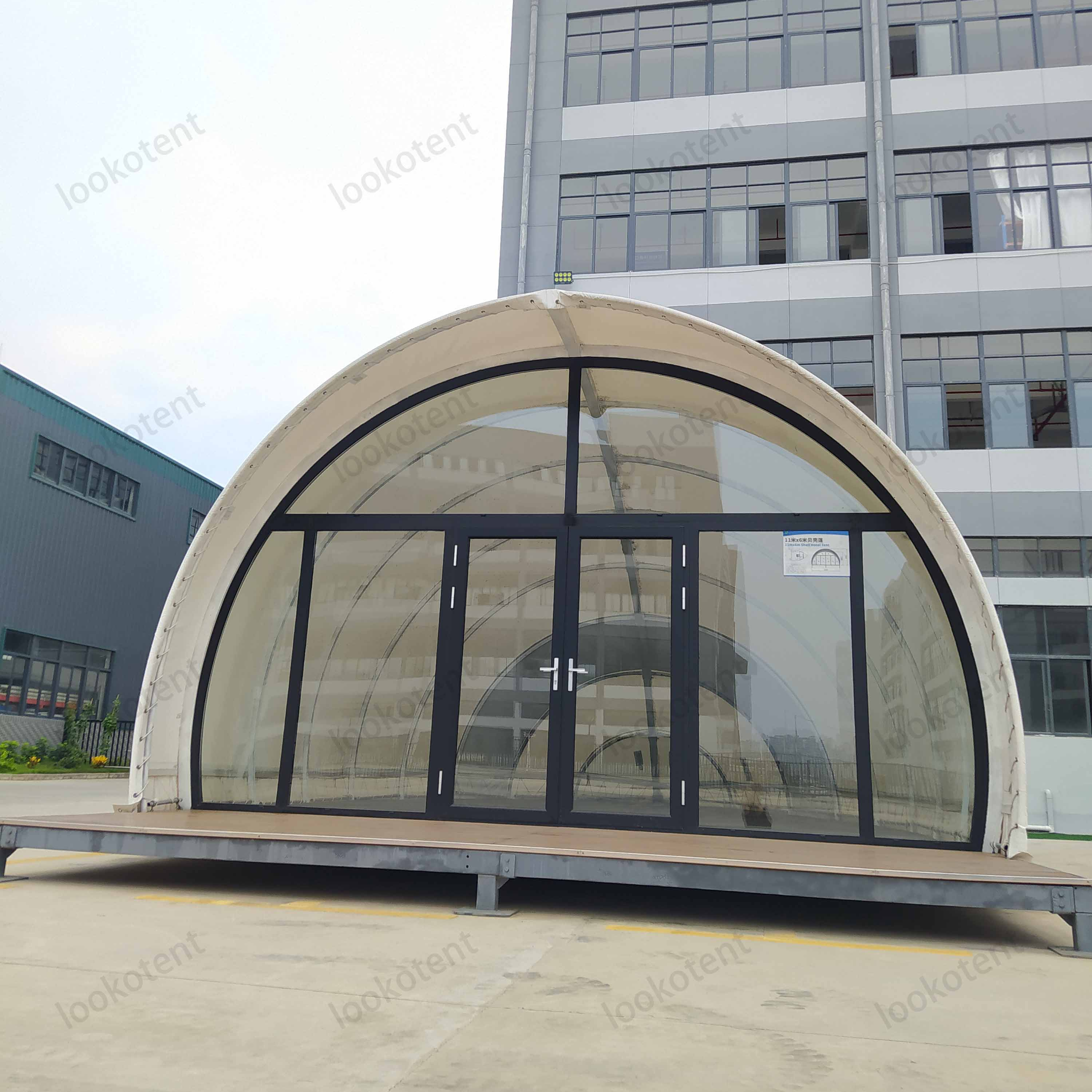 Prefabricated Permanent Membrane Shell Outdoor Camping Resort Hotel Glamping Tents House