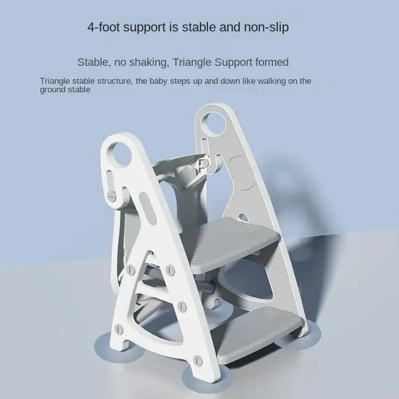 Triangular Structure Stable Baby Potty Chair Fold Toilet Potty Ladder Baby Step Stool For Kids Foldable