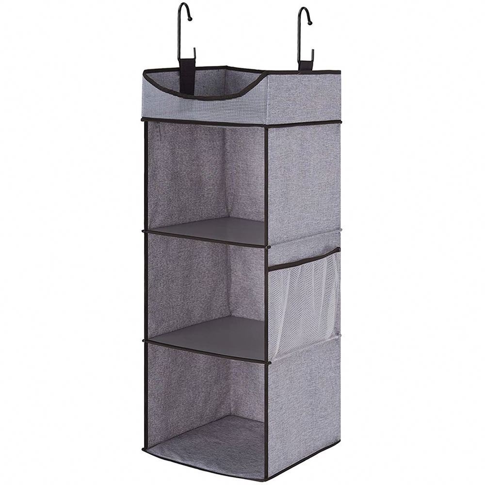 New Design Hanging Clothes Storage Organizer Collapsible Accessory Shelves Hanging Closet Organizers Used For Wardrobe