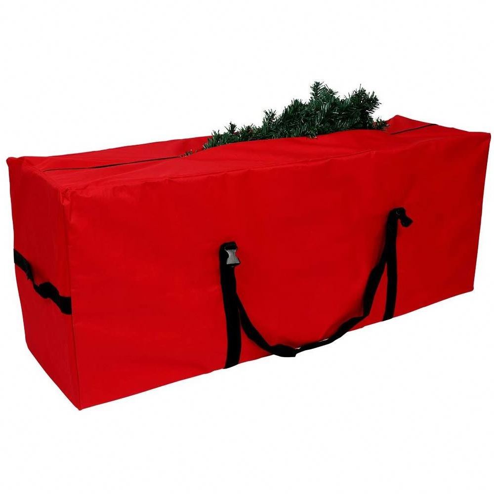 Hot Sale Large Capacity Foldable Heavy Duty 600D Oxford Waterproof  Xmas Christmas Tree Storage Bag