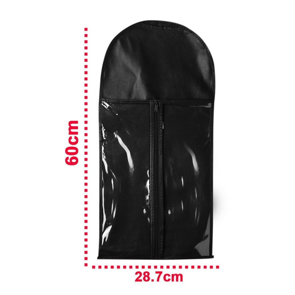 Dustproof Wig Garment Bag Storage Zipper Bag Hair Extension Holder Hair Hanger Logo CLASSIC with Zipper Foldable Customized