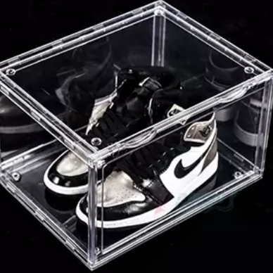 Shoes Drop Front Stackable Clear acrylic Shoe Storage Box Plastic Transparent Shoe Box packaging Storage Container organizer