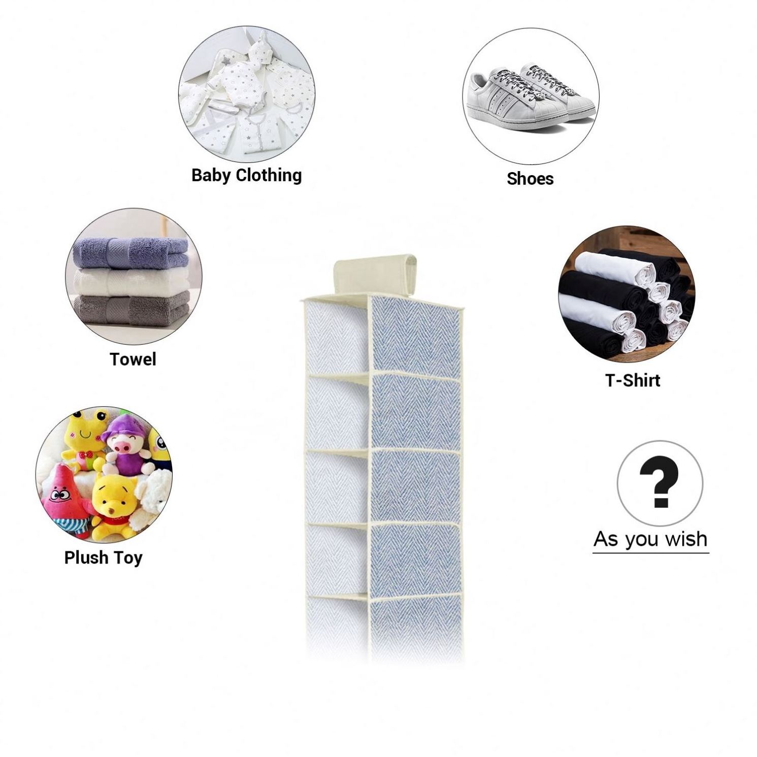 2022 hot selling 10 shelf shelf hanging shoe storage organizer fabric cloth wardrobe