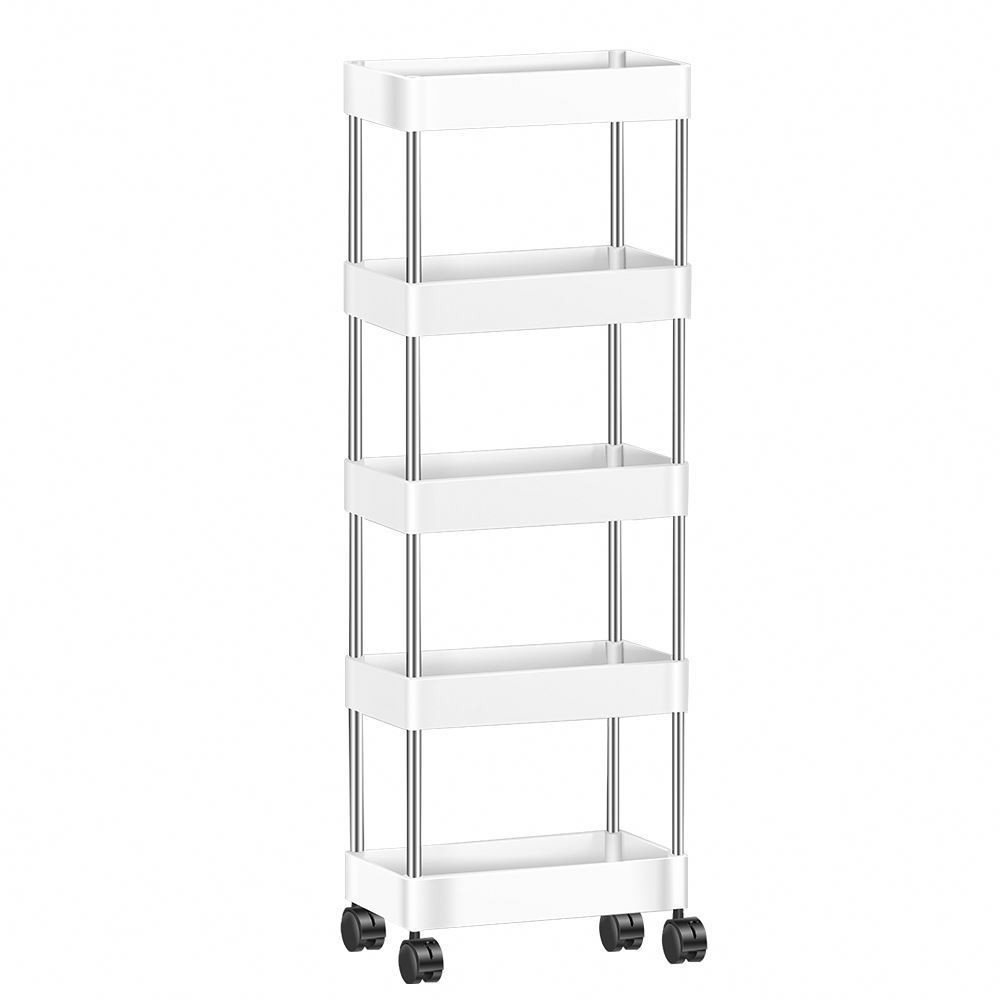 hot Slim Storage Shelf Cart Removable Mobile Shelving Rolling Utility rack Trolley Narrow space Storage Organizer