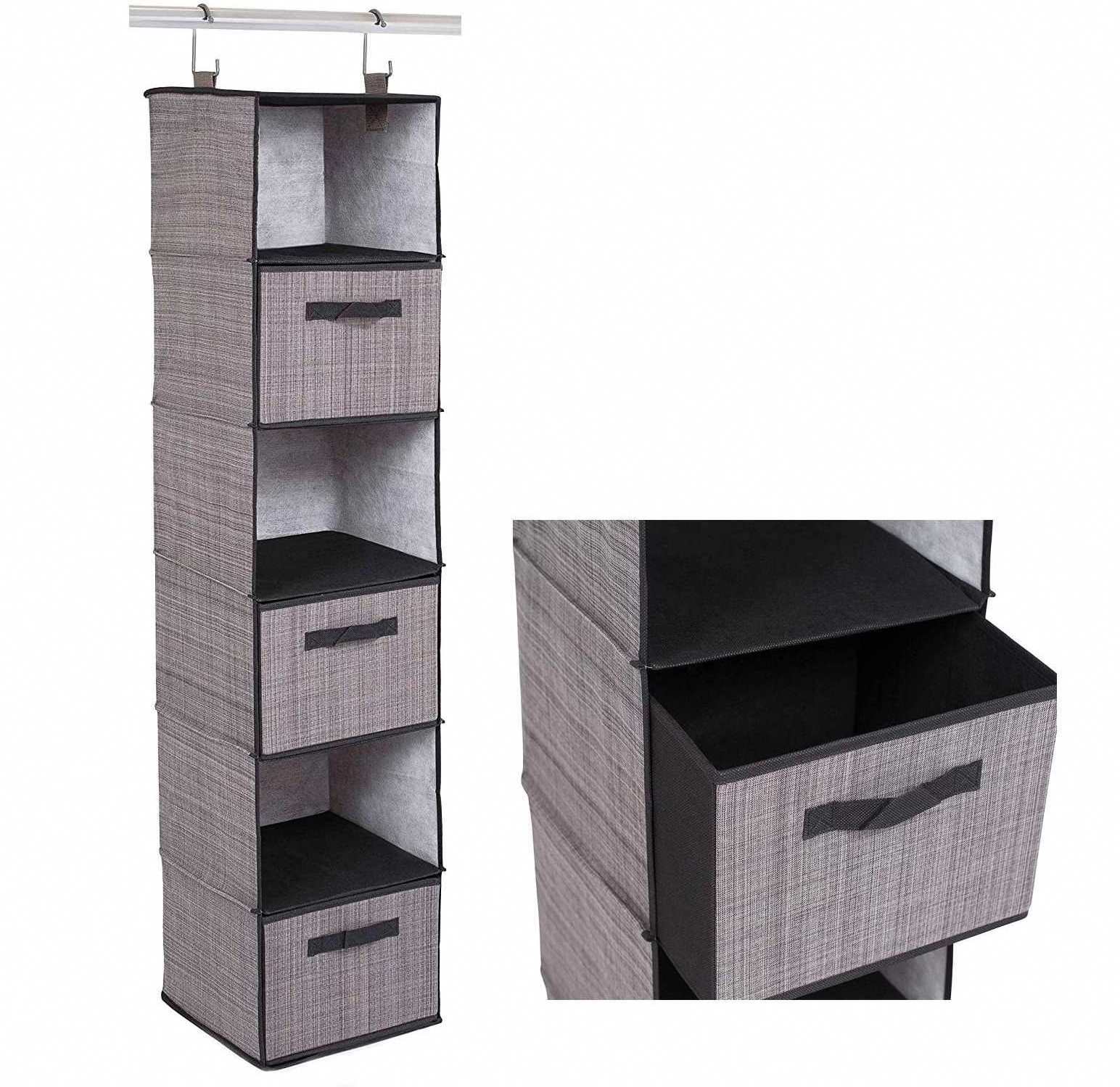 Livingroom Clothes Storage Cubby Hanging Shelves Closet Organizer