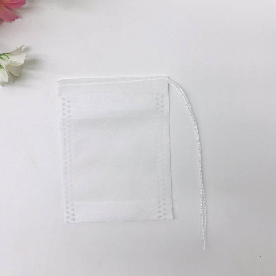 Biodegradable corn fiber empty tea bags PLA disposable empty tea bags with string natural tea packaging