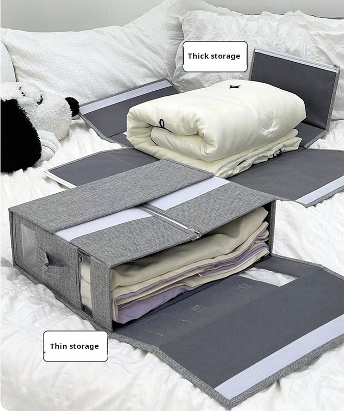 Foldable Sheet Set Organizer Sheet Storage Cube for Bedding Sheets Duvet Covers and Pillowcases