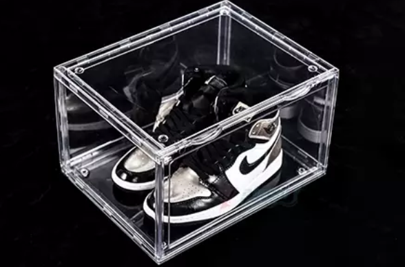 Sell well acrylic sneakers transparent shoe box storage box plastic shoe storage box display cabinet shoe artifact for men