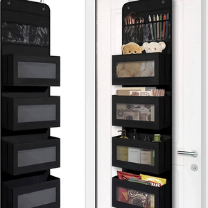 Over Door Hanging Organizer with Clear Window and PVC Pocket Hanging Closet Organizers For Storage Sundries