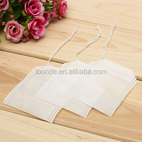 Promotional non woven fabric empty filter string seal tea bag