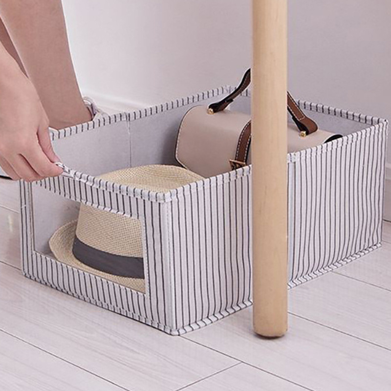 Hot Sell Closet Baskets Trapezoid Storage Bins Foldable Fabric Baskets For Clothes Baby Toiletry Toys Towel DVD Book