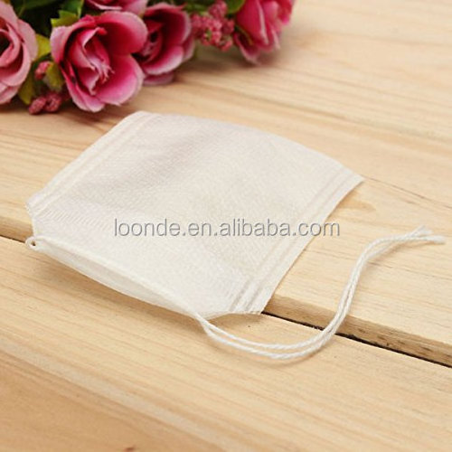 Promotional non woven fabric empty filter string seal tea bag