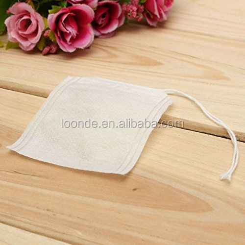 Promotional non woven fabric empty filter string seal tea bag