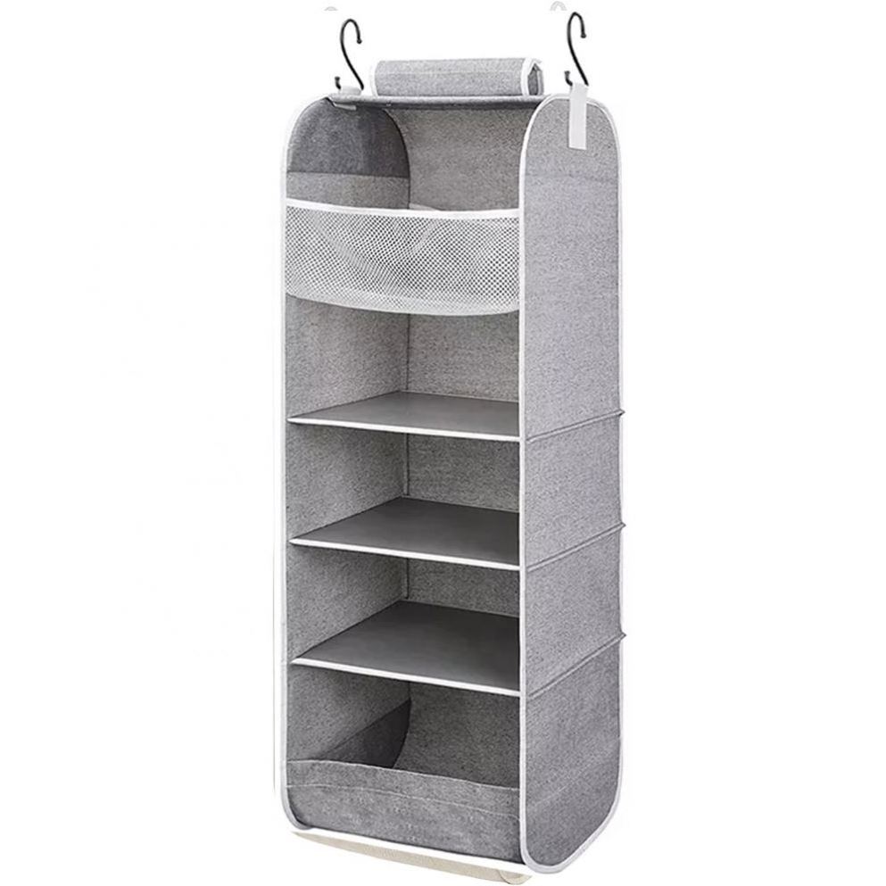 Top selling 5 Shelf Hanging Weekly Clothes Organizer clothes organizer storage foldable closet drawer organizer