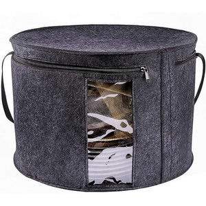 Lightweight Collapsible Travel Pop Up Felt Hat Storage Bag