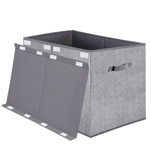 Collapsible Fabric Storage  Wholesale Storage Household Chest Closet Organizer Heavy Duty Home Storage Box Caja de almacenaje