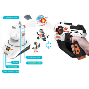 Infrared Sounds Shooting Games 2-Player Vibrate Laser Guns with Projection Tags Fighting Games