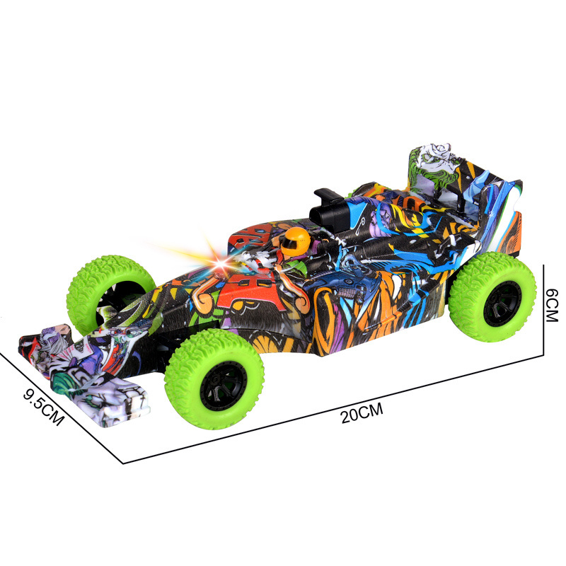 Children 4Wd Rc Graffiti Car Remote Control Stunt Racing Toy High Speed Remote Control Car