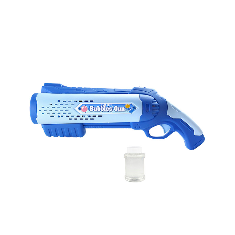 Kids Summer Bubble Gun Toys Automatic Soap Blower Bubble Gun Electric Two-Barrel Bubble Gun